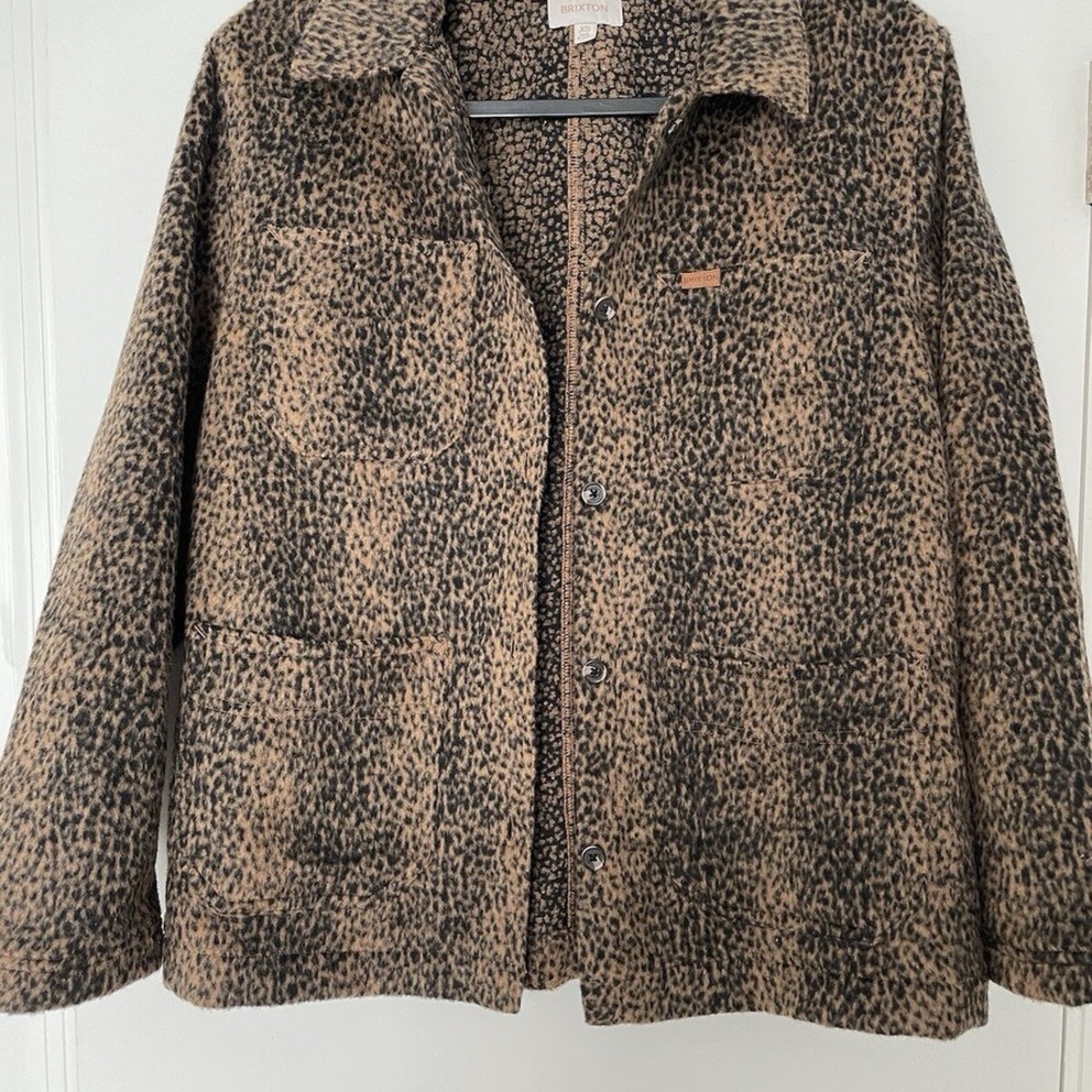 Brixton Women's Jacket Survey W Chore Coat (Leopard) M Size